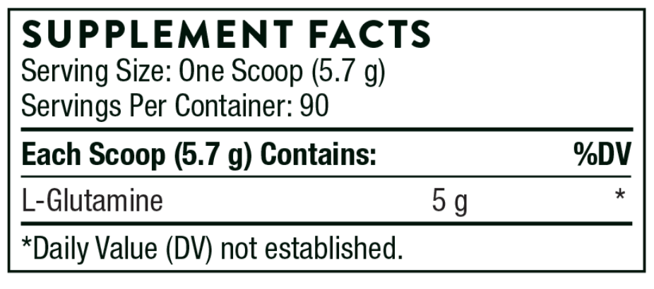 Thorne L-Glutamine Powder, Glutamine Powder for GI Health and Immune  Function, 18.1 Oz 