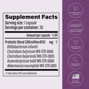 Metabolic Daily Supplement Facts Image