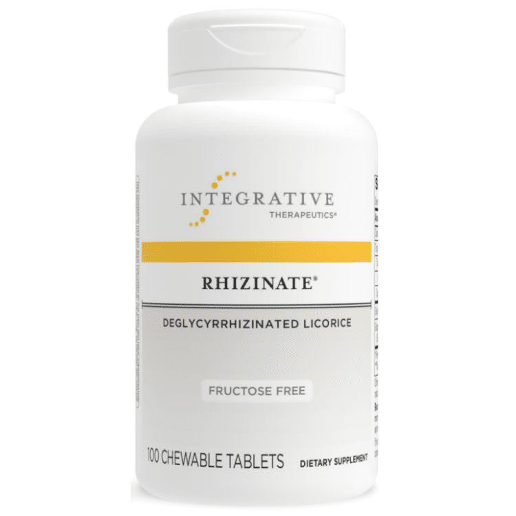 Rhizinate Fructose Free 100 Chewable Tablets bottle
