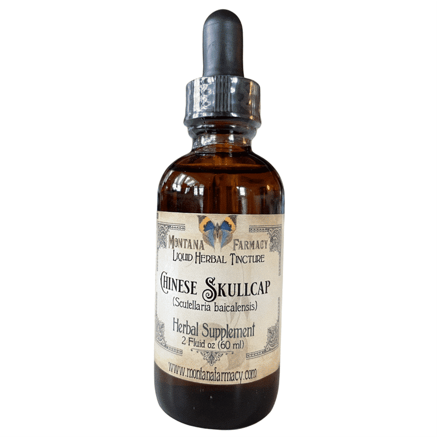Montana Farmacy Chinese Skullcap liquid herbal tincture, 2oz bottle