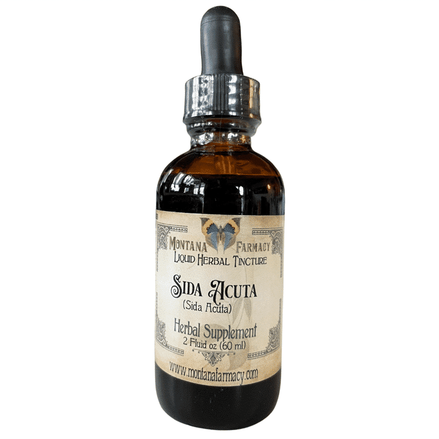 Montana Farmacy Sida Acuta liquid herbal tincture bottle with dropper